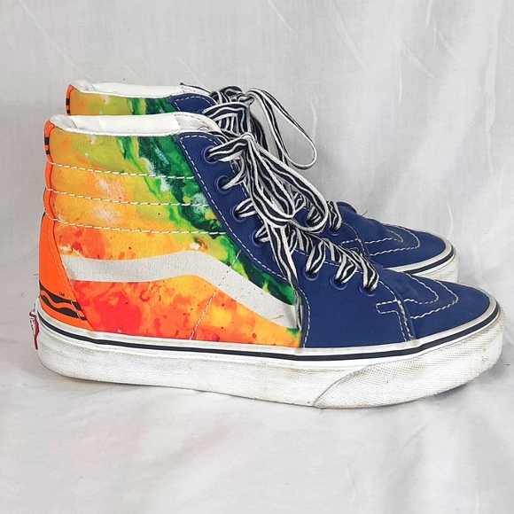 Vans Other - Vans Off The Wall Crayola Mens Shoes Size 4 Womens Size 5.5 Hightop Sk8 Sneakers